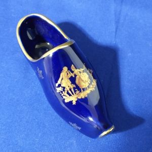 Limoges Vintage Courting Cobalt & Gold Shoe